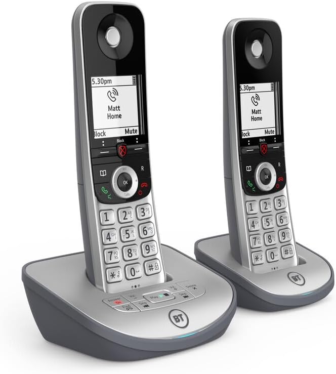 BT Advanced Z Twin Digital Cordless Answerphone in Silver