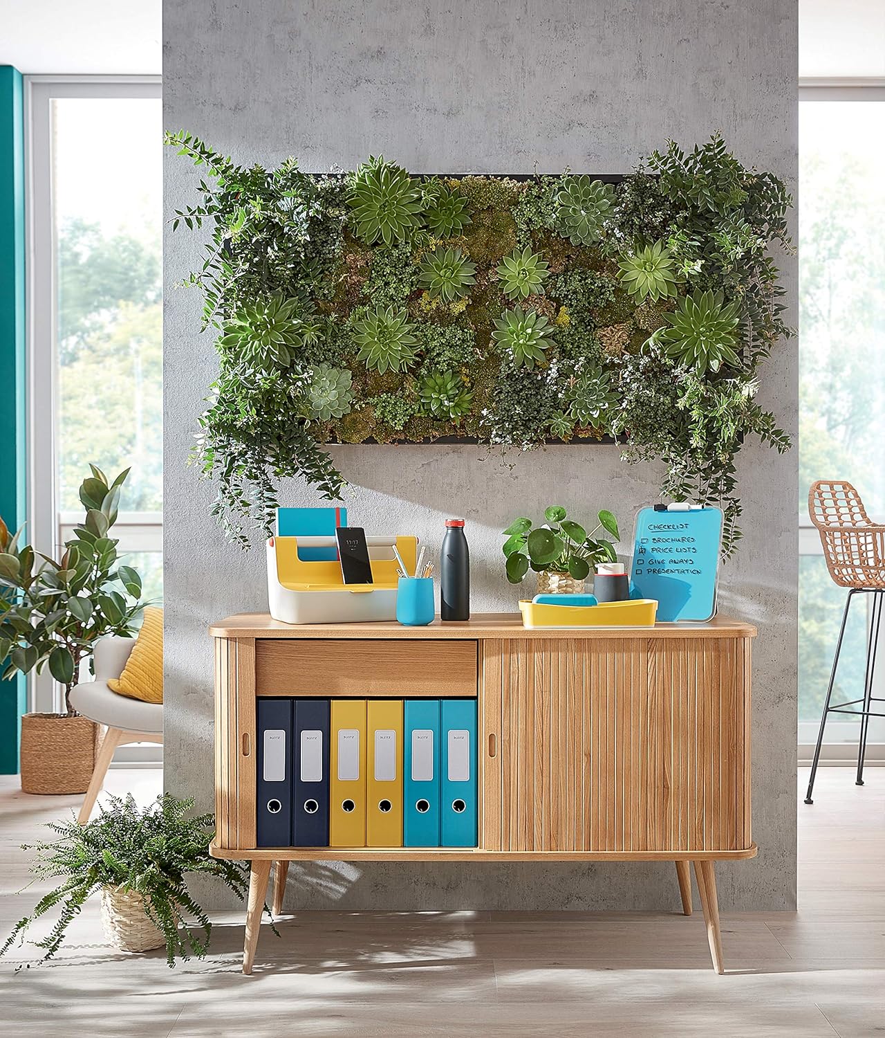 Leitz Cosy Qi 64790061 Wireless Charger - Calm Blue - Smartphone Charging Pad