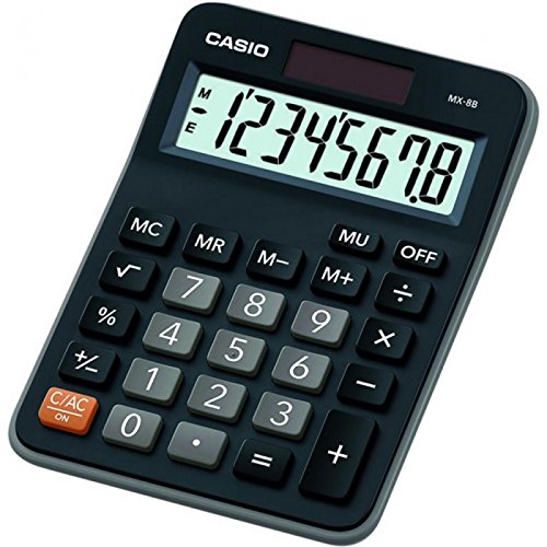 Casio MX-8B Desk Top Calculator, Black