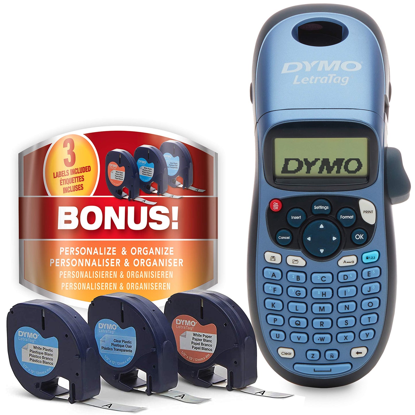 Dymo LetraTag LT-100H Label Maker Starter Kit