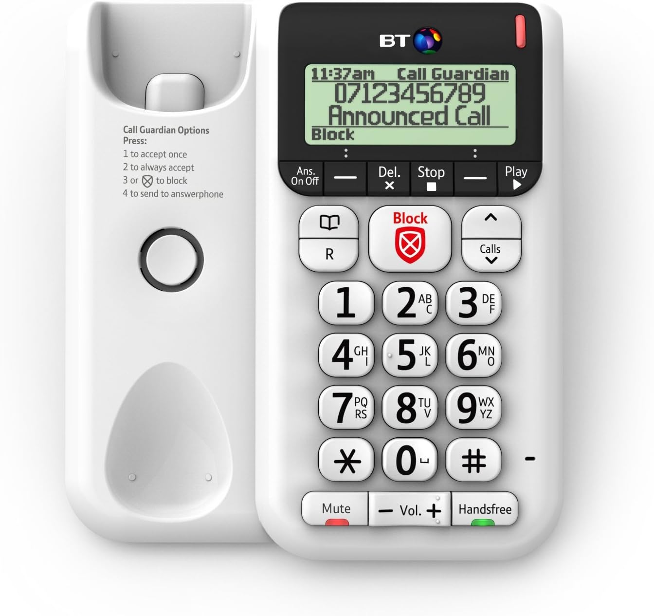 BT Decor 2600 Advanced Call Blocker Corded Telephone