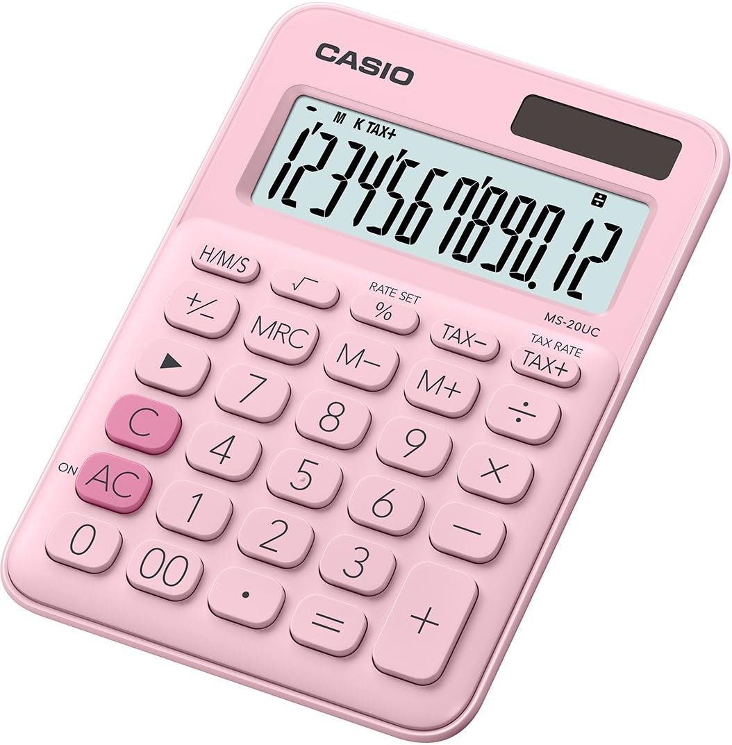 Casio Desk Calculator MS-20UC Pink