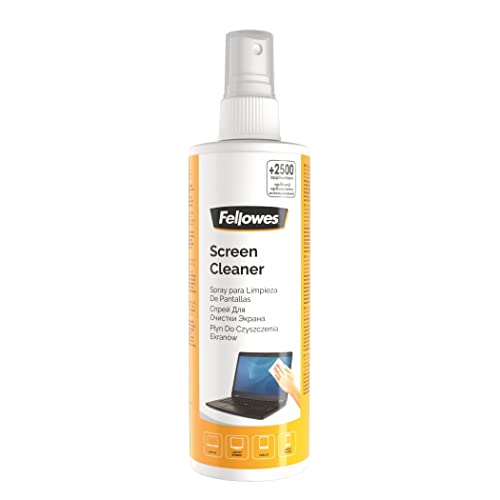 Fellowes 250ml Screen Cleaning Spray - Alcohol-Free, 1500+ Applications