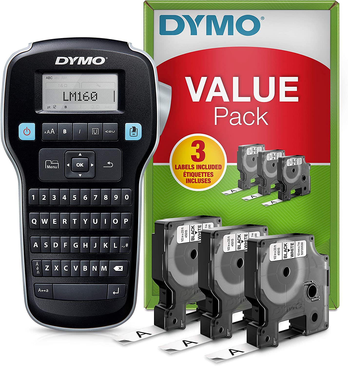 Dymo LabelManager 160 Label Maker Value Pack